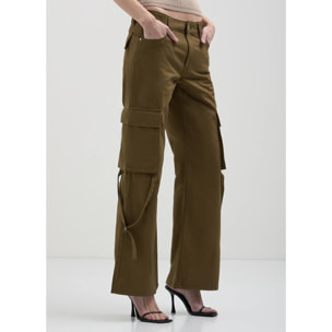 Pantalone cargo cotone