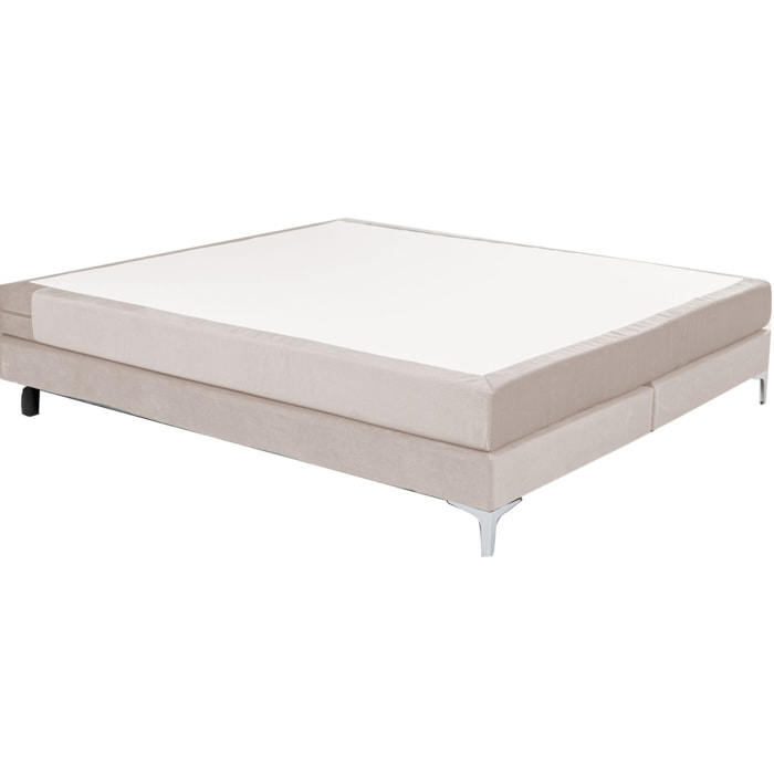 Sommier Boxspring Benito crème Kare Design
