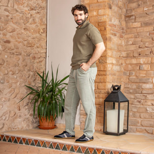 Zapatos N5293 MULTI MATERIAL OLIVE-MENTA/ EL VIAJERO color Olive-menta