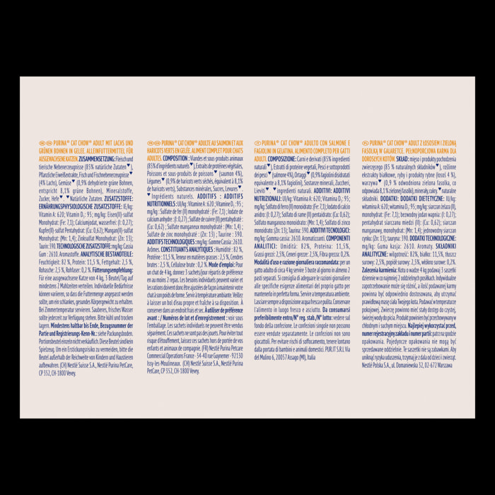 CAT CHOW Adult Saumon 10x85g - Lot de 4