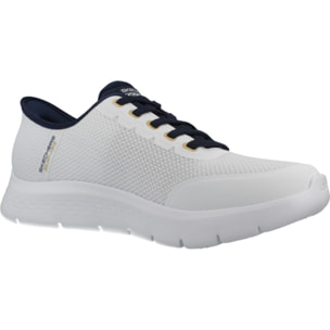 Sneakers De  Hombre Slip-ins Go Walk Flex Netro Blanco