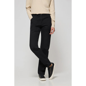 Pantalón chino May negro con bordado en bolsillo minimal Polo Club