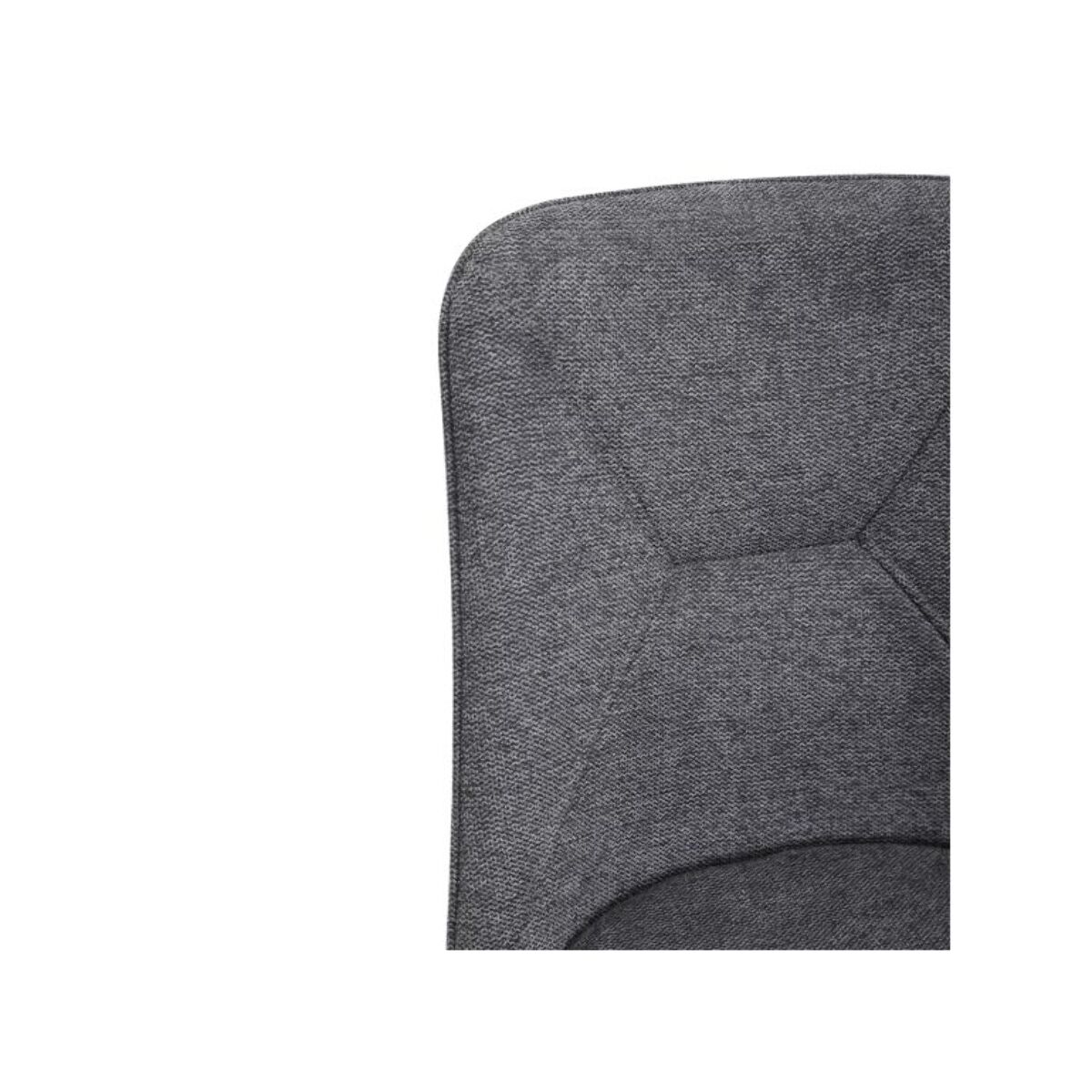 Chaise en tissu avec pieds fins en métal - PERRINE