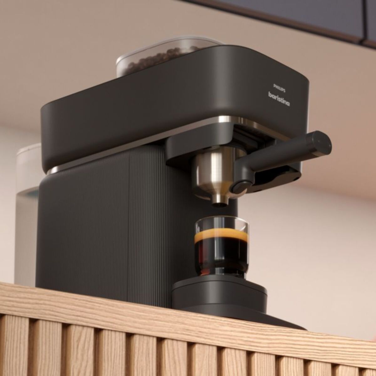 Machine à expresso PHILIPS Baristina BAR300/60 cafetière à grain Noire