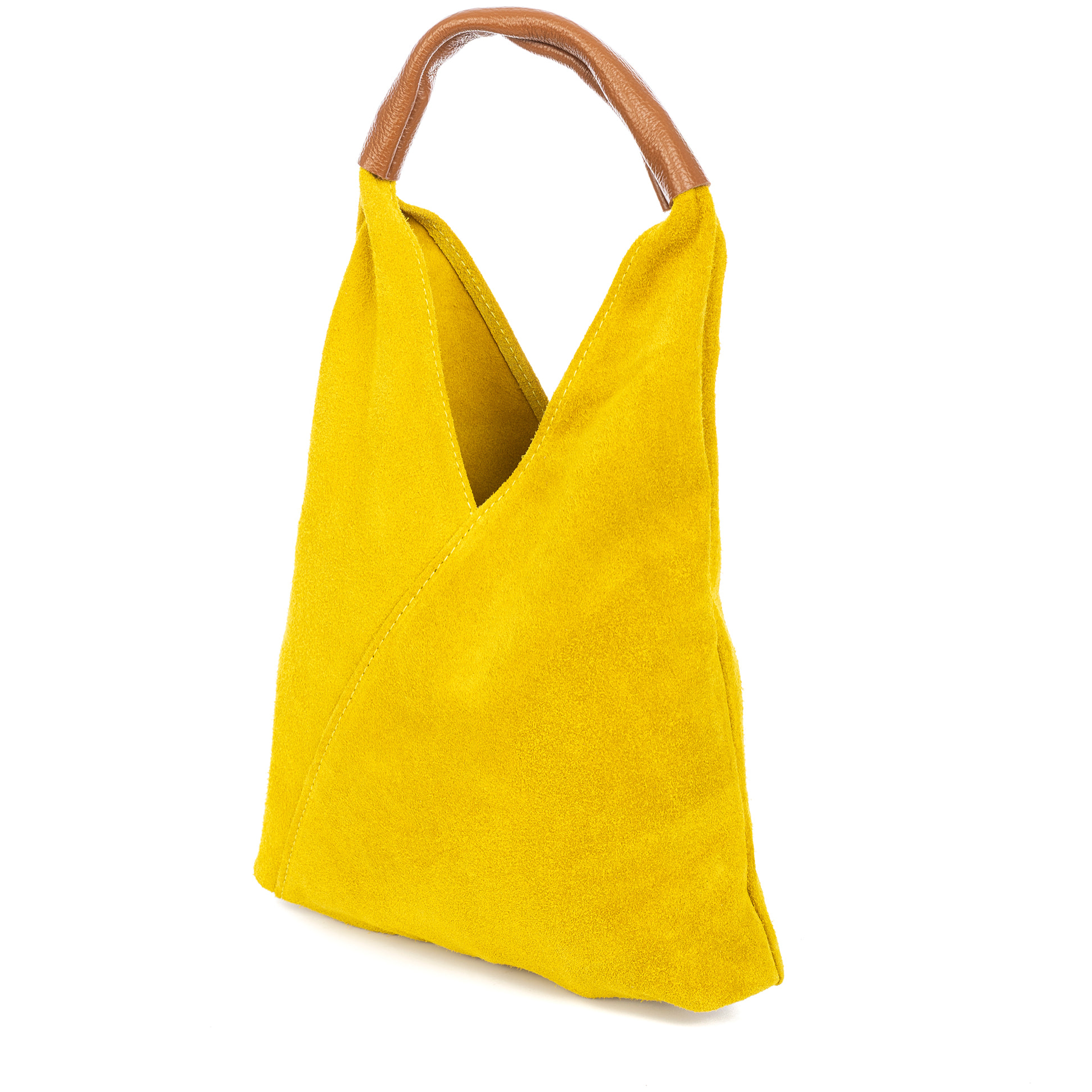 Aviano bolso mini shopper mujer, para uso de mano. Piel auténtica Gamuza.