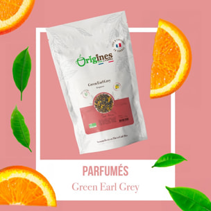 Green Earl Grey - Thé Vert Bio - Sachet 100g