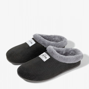 Zapatillas de Casa Mercredy Slipper Cord Negro D.Franklin