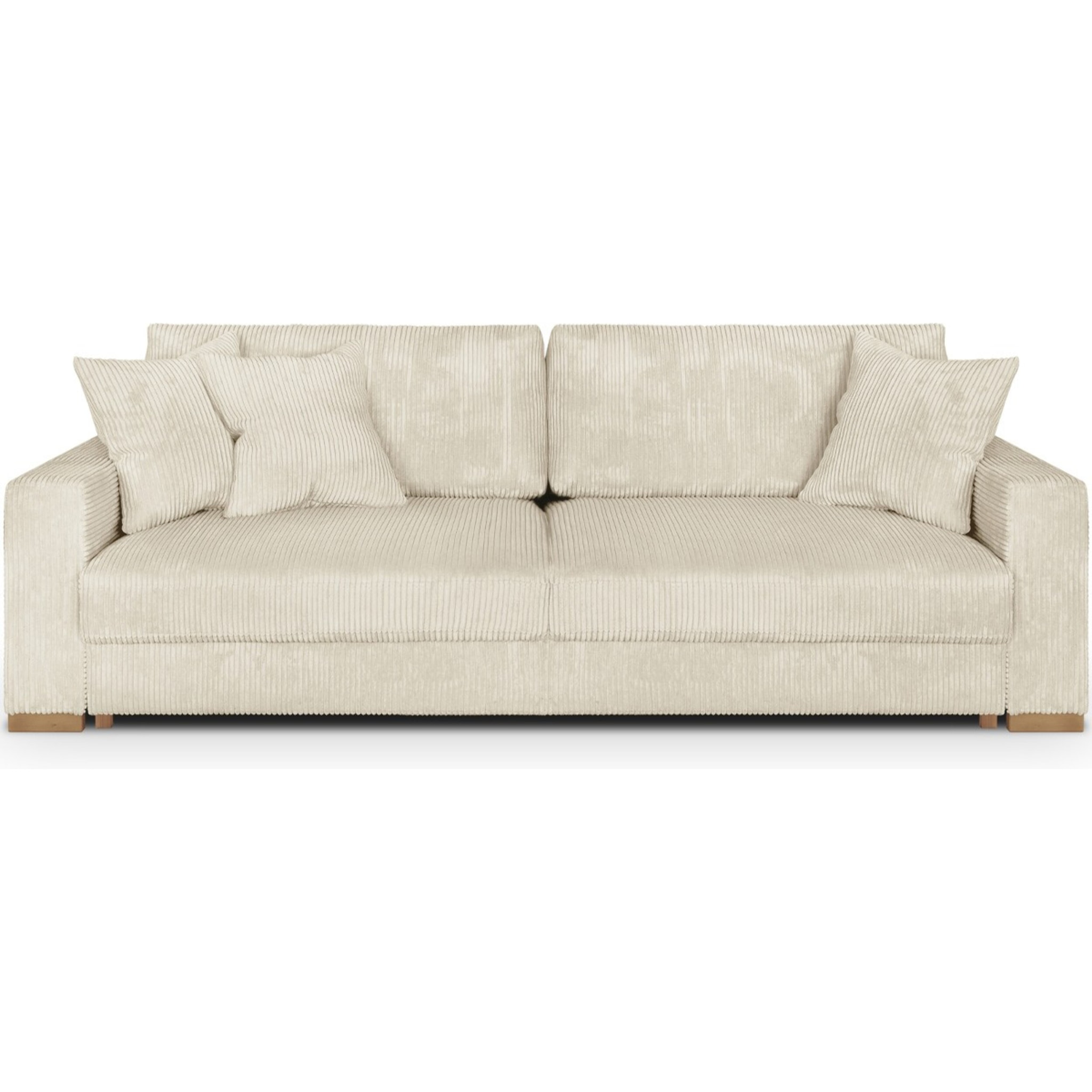 Canapé convertible 3 places en velours côtelé - ROBIN