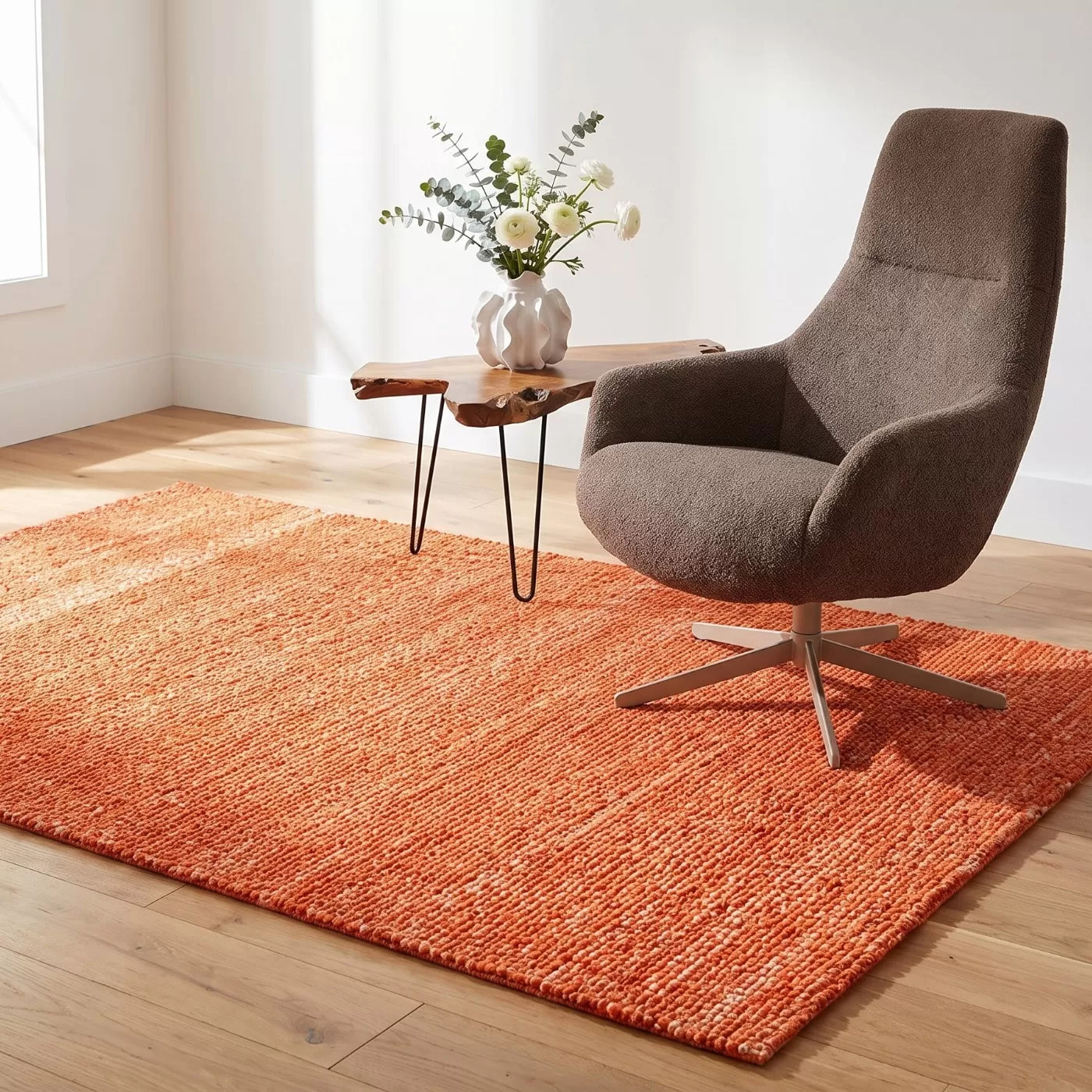 Tapis Boucara 240x170cm orange Kare Design
