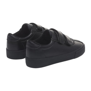 Superga - Sneakers Bambino/a Nero - 2843 KIDS CLUB S STRAPS VEGAN MATERIAL