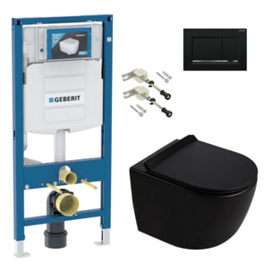 Duofix pack WC bâti-support + WC suspendu sans bride Ceramia PixL avec abattant SoftClose + plaque (GEDCEPXBMT05-FR)