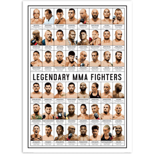 Affiche - Legendary MMA Fighters - Olivier Bourdereau