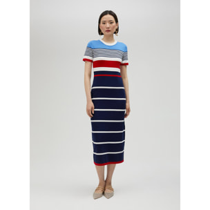 Vestito in maglia a maniche corte