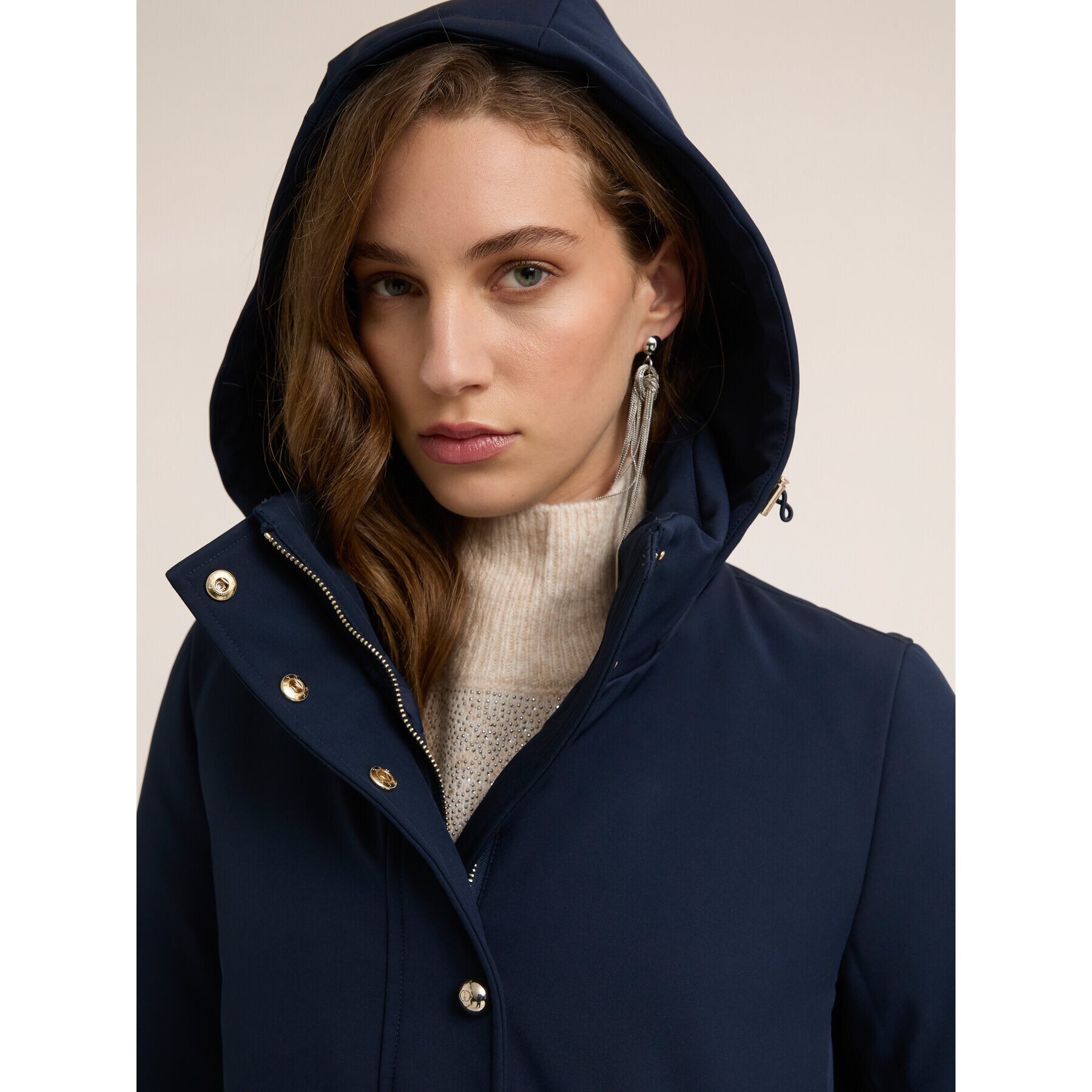 Motivi - Piumino con cappuccio removibile - Blu