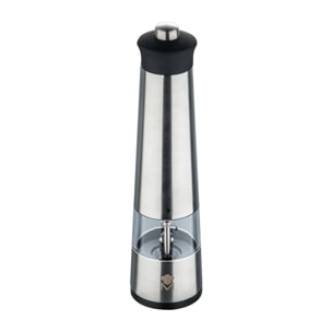Molinillo de Pimienta eléctrico Ø5,6x22cm en Acero inoxidable FOODIES MasterPRO