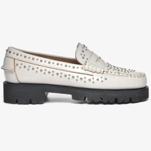 Sebago - Mocassini Donna Bianco - DAN LUG STUDS WOMAN
