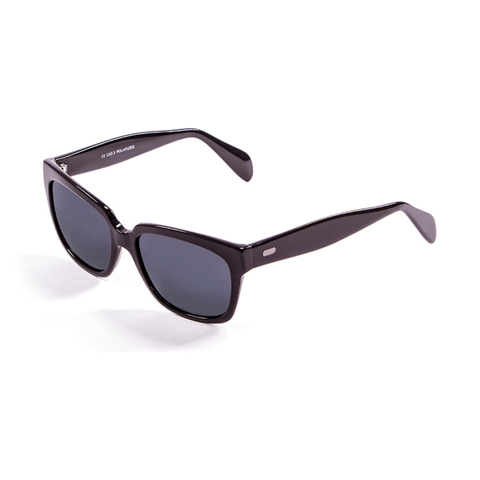Gafas de sol OCEAN SANTA MONICA - Negro brillante / Ahumada