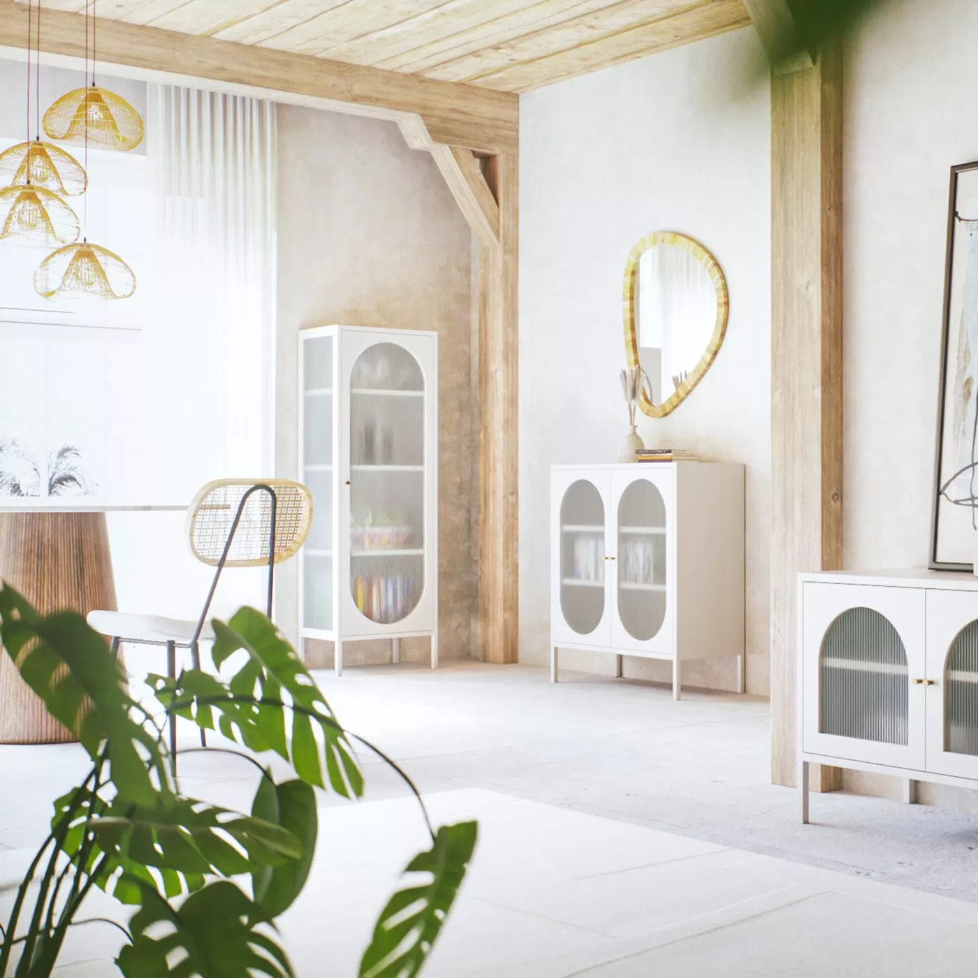 Buffet Naxos blanc 2 portes Kare Design