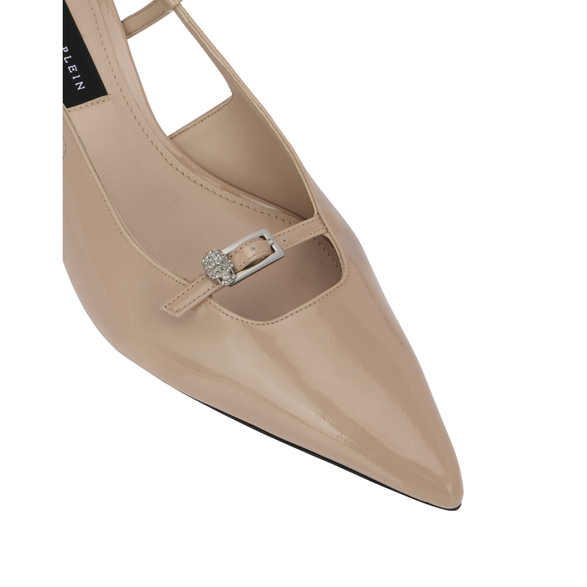 PHILIPP PLEIN Slingback Low Heels SKULL