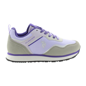 Sneakers U.S. Polo Assn. viola chiaro-verde chiaro