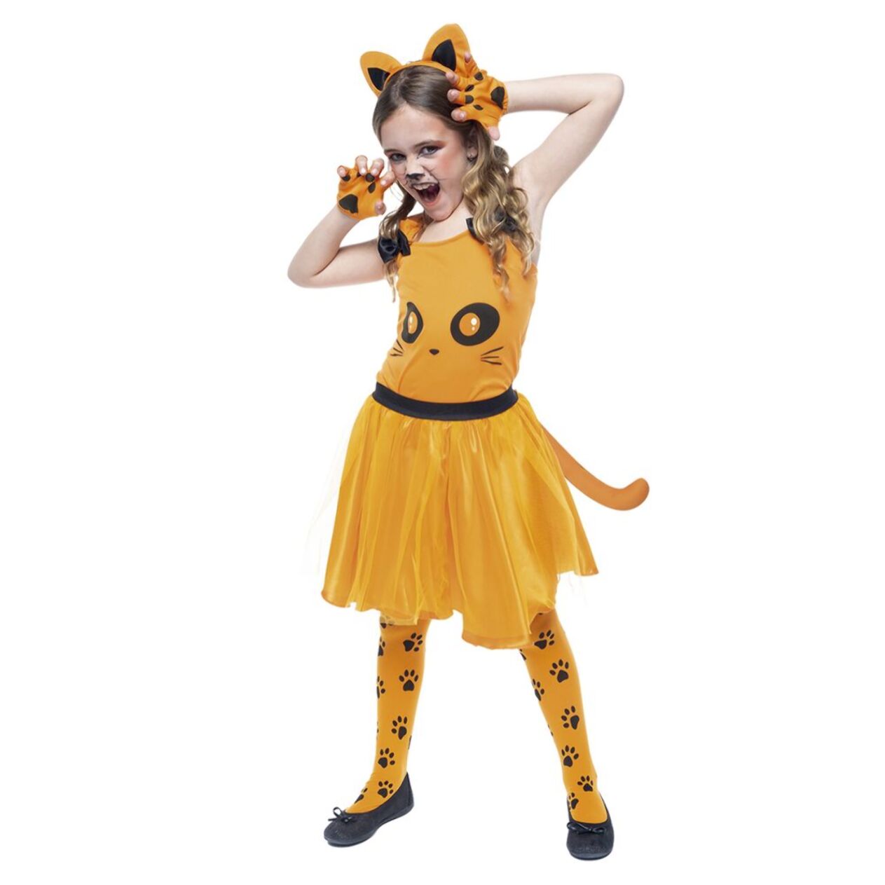 DISFRAZ GATITA NARANJA INF