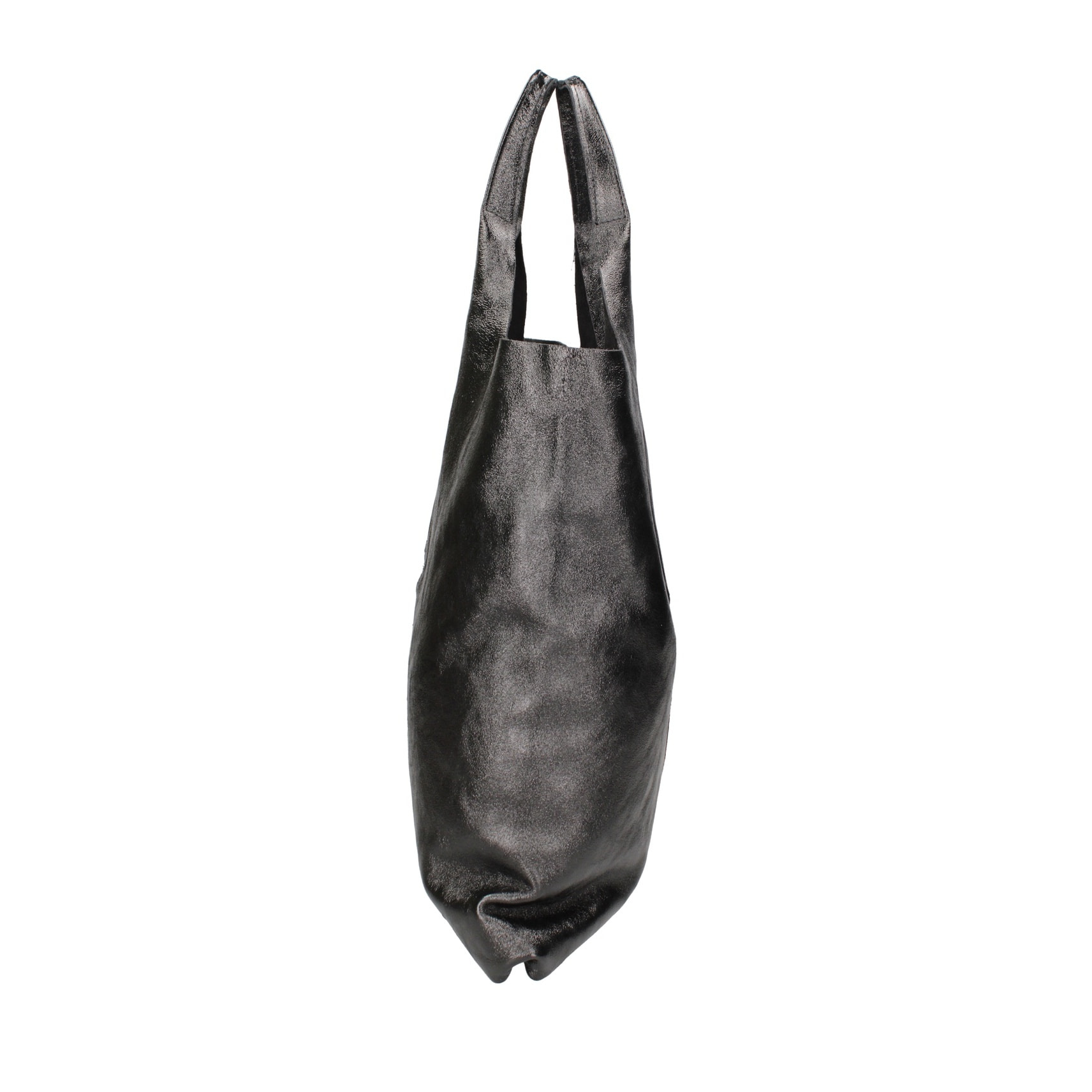 Borsa a spalla da donna - Modello Argenta - Pelle laminata - 44.0 x 38.0 x 3.0 cm