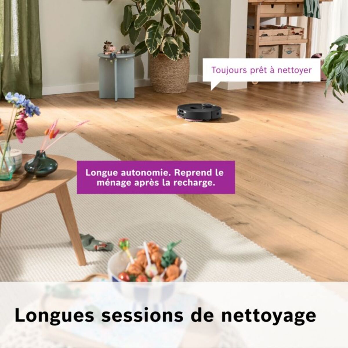 Robot Aspirateur Laveur BOSCH Spotless Max Noir