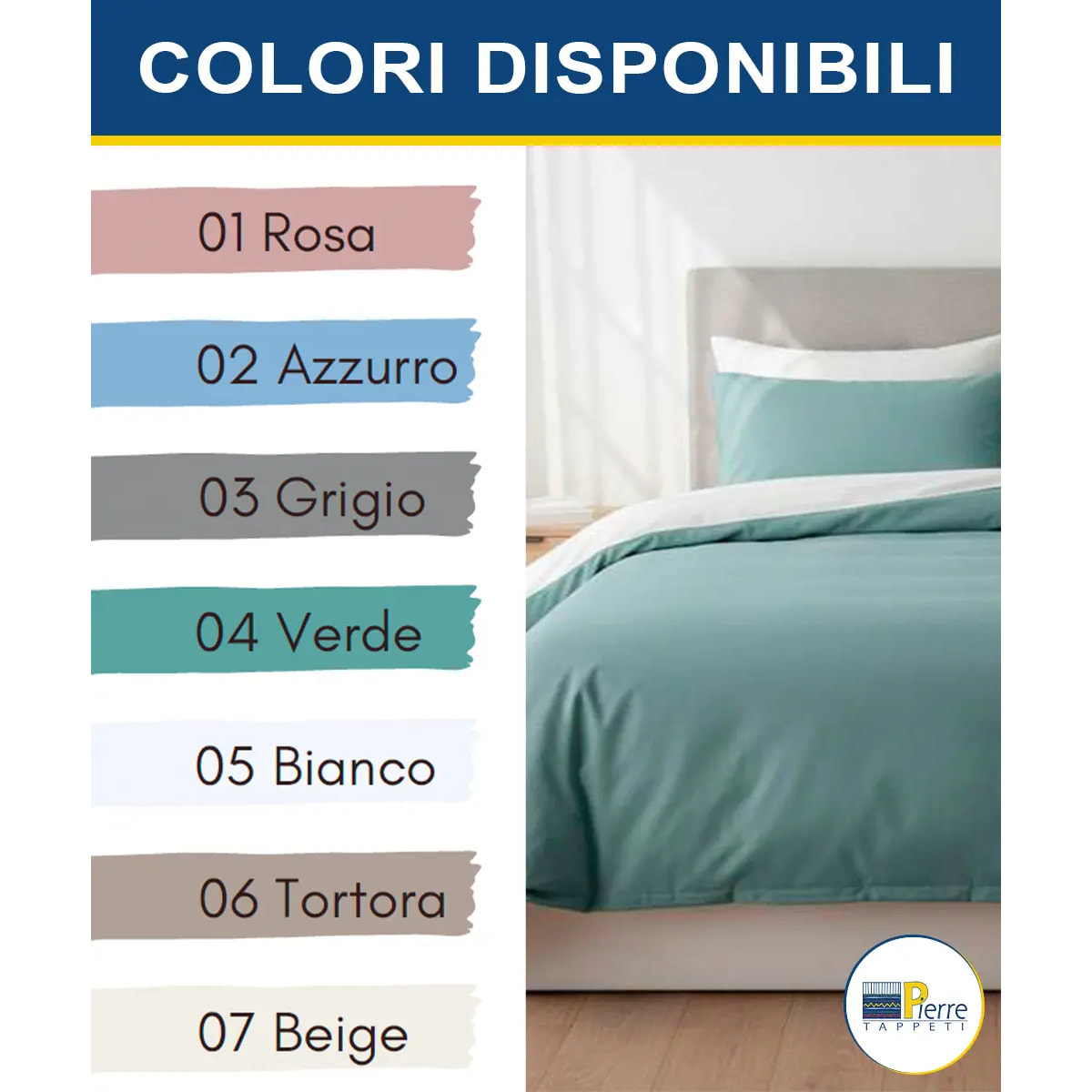 Coppia Federe cuscini letto PERCALLE ROSA tinta unita 100% Percalle di Cotone e Made in Italy