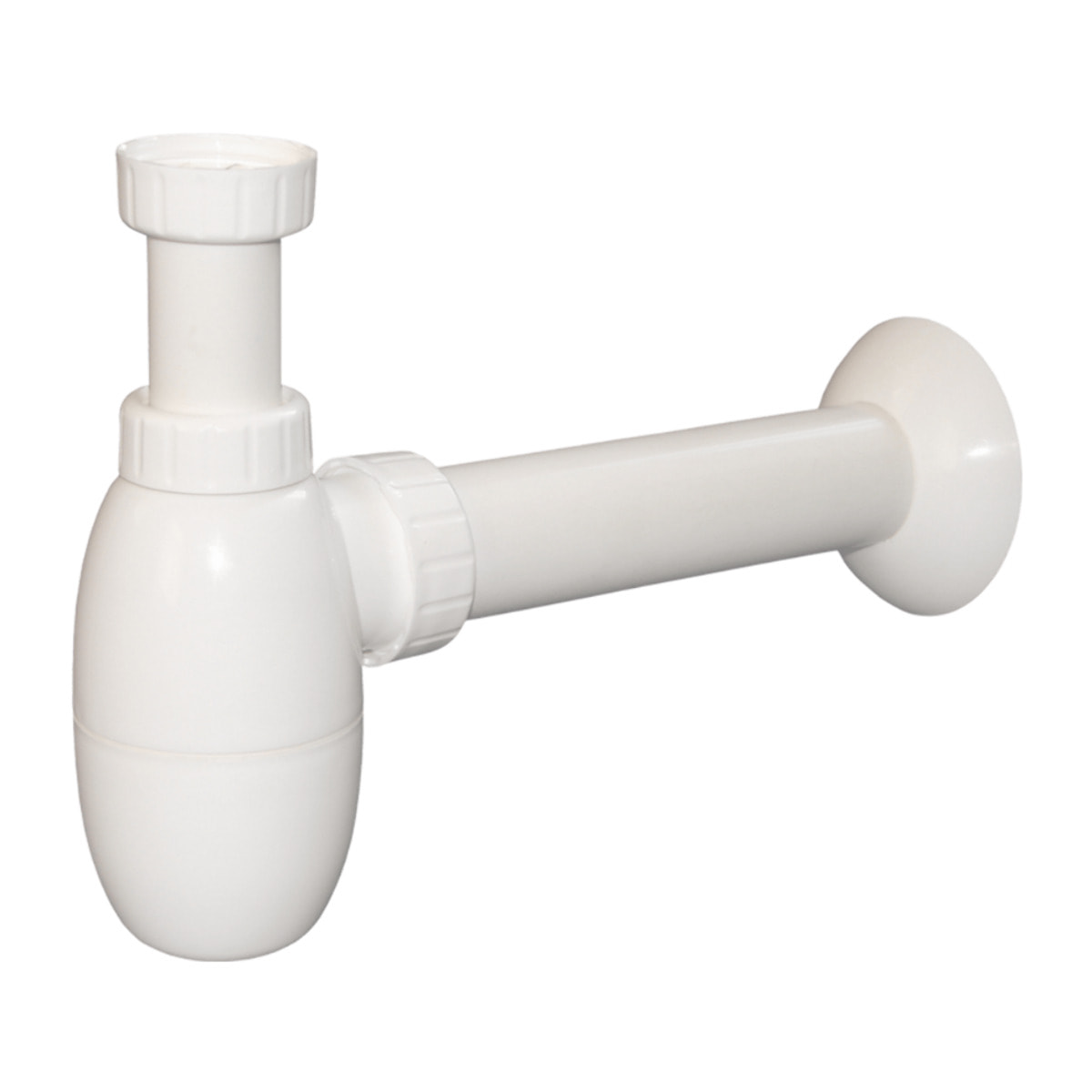 Multi siphon de lavabo 5/4″ DN40, pour mitigeur monocommande avec système de vidage, blanc (E560)