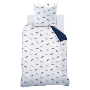 Parure de lit imprimée 100% coton, PSG DEVISE