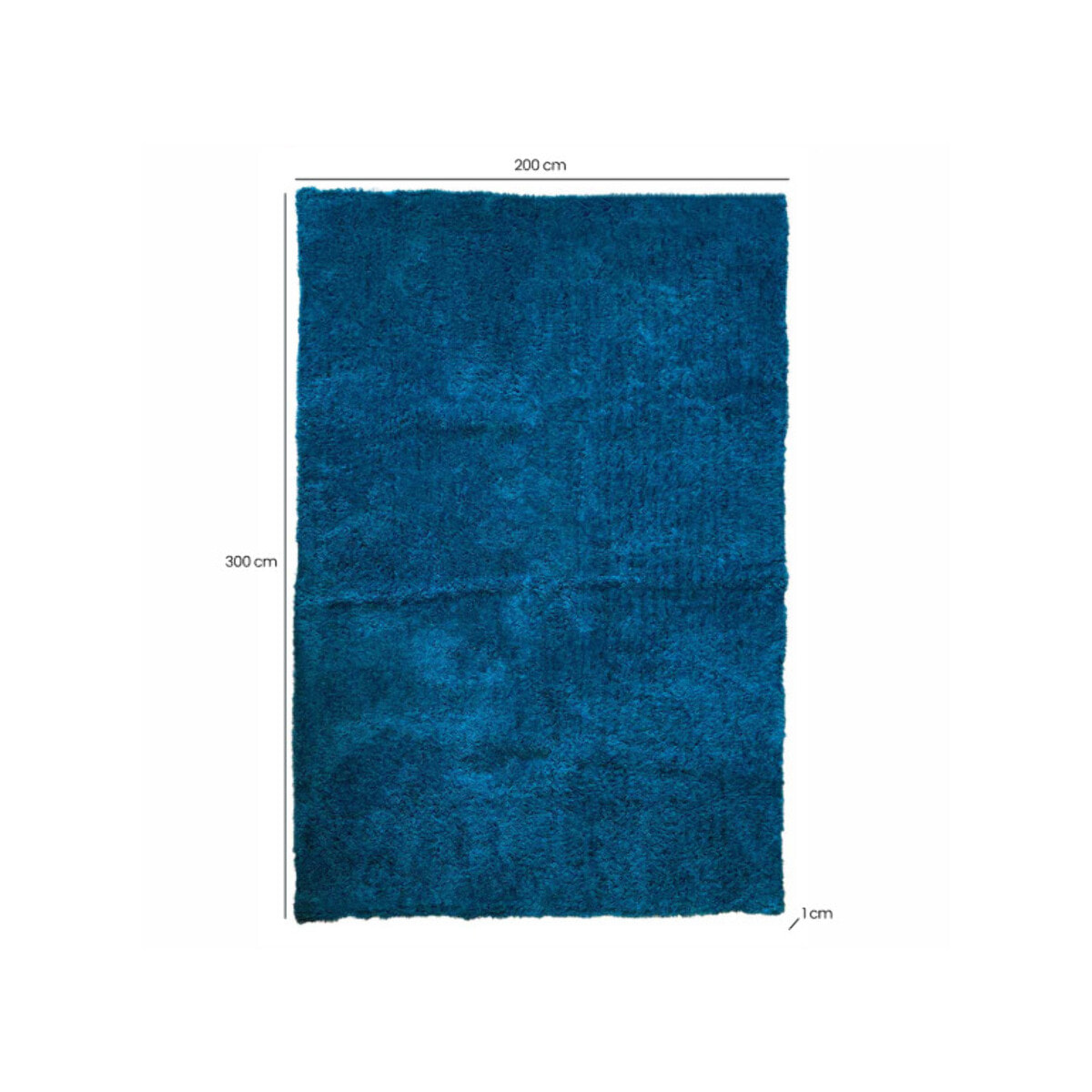Tapis 200 x 300 cm en tissu doux à poils courts - KARA