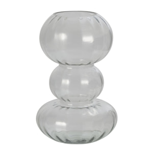 J-Line Vase Bulle Rond Verre Transparent Large