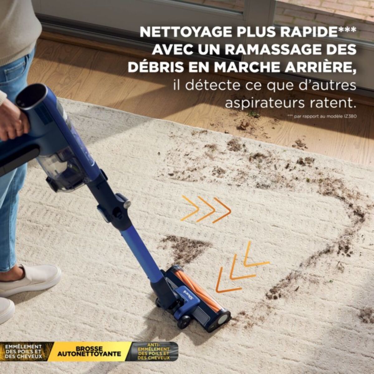 Aspirateur balai SHARK PowerDetect Speed IA3241FRT