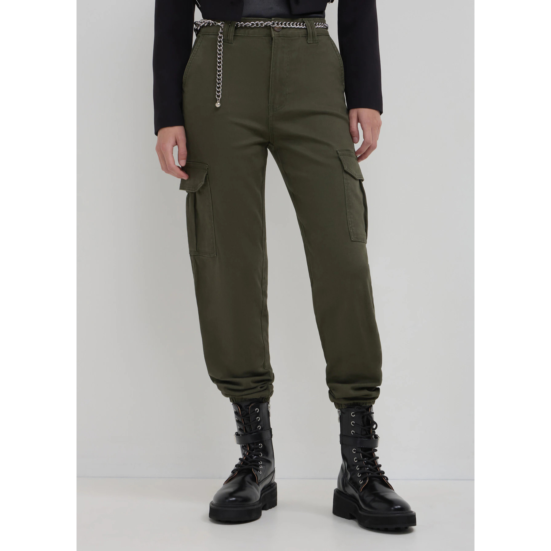 Pantalone cargo in cotone