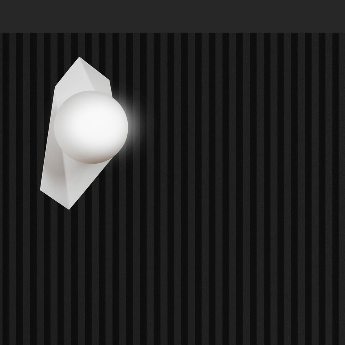 Lampada da parete Drifton in acciaio bianco opaco
