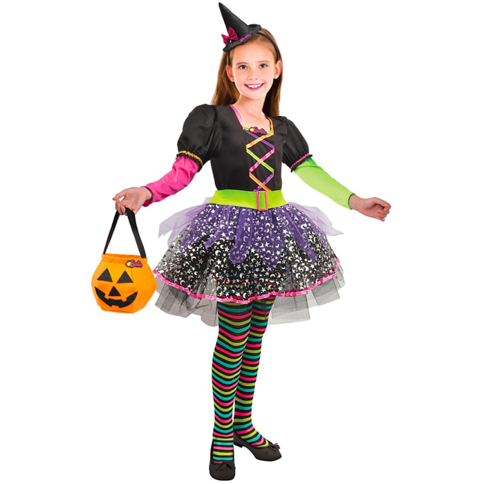 Barbie Strega Multicolore Halloween Special Edition Costume Bambina