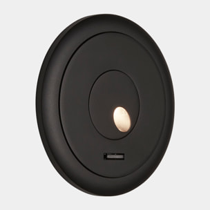 LEDS C4 Luz de lectura Radar LED 4.5 Blanco cálido - 3000K PHASE CUT Negro 50lm