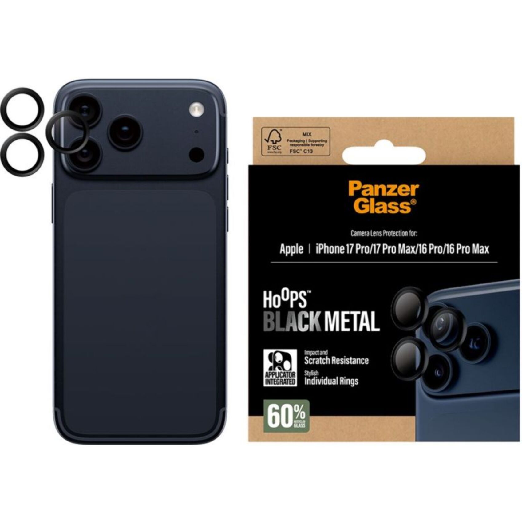 Protège écran PANZERGLASS iPhone 17 Pro/ Pro Max protège objectif