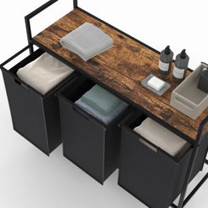 Panier à linge Elize 3 compartiments