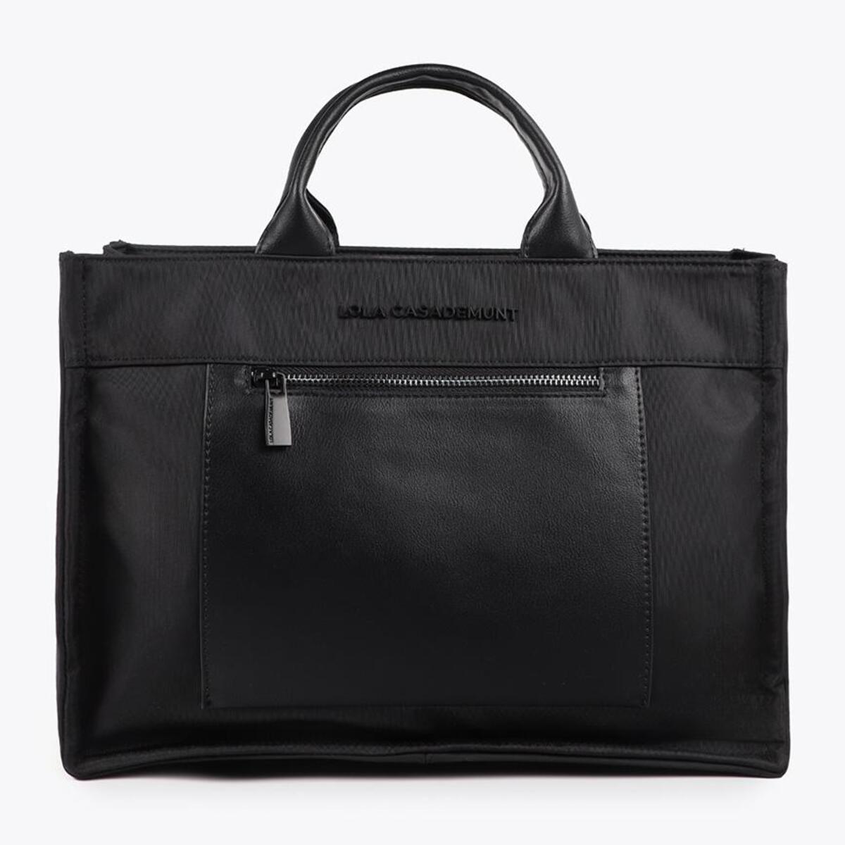 Borsa in Nylon Effetto Pelle