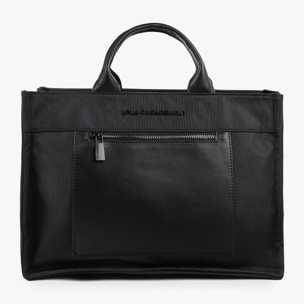 Borsa in Nylon Effetto Pelle