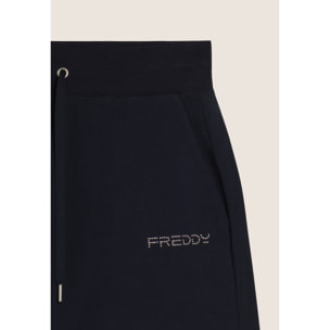 Pantaloncini Sportivi in Jersey con Coulisse e Logo FREDDY