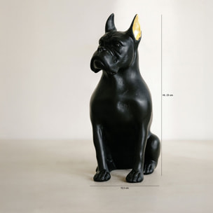 Chien noir en résine  HECTOR