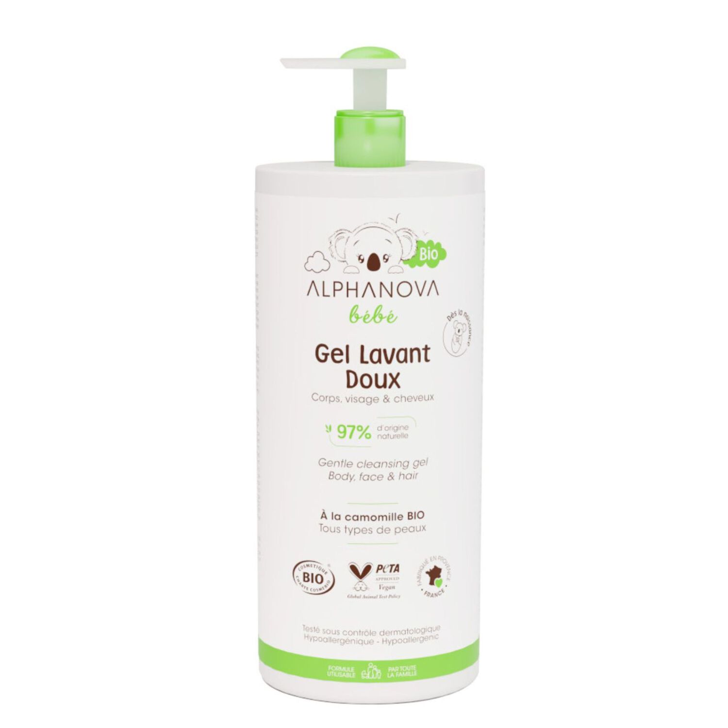 Bébé - Gel Lavant Doux BIO 1L 1000 ml