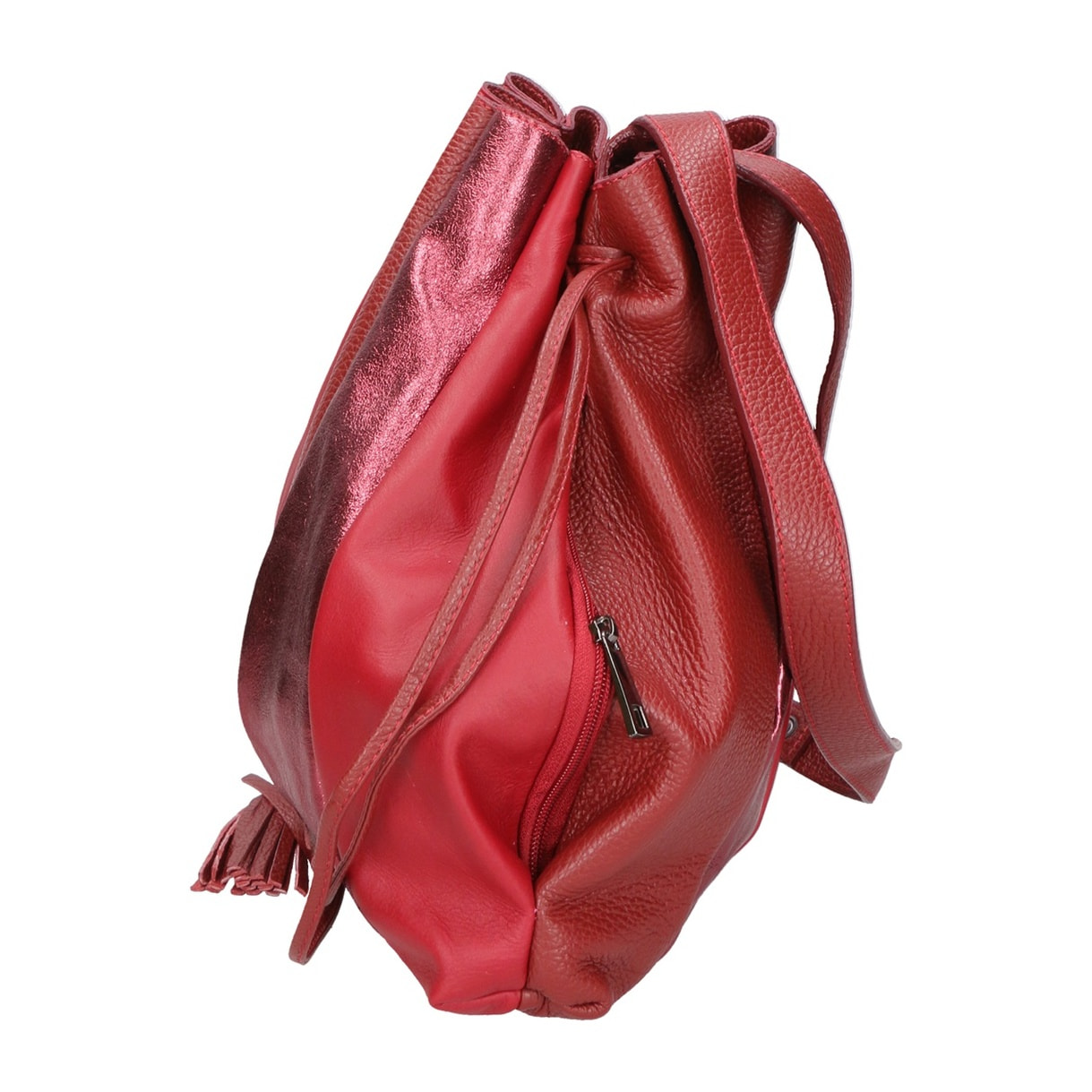 Borsa a spalla da donna - Modello Nunzia - Vera pelle - 30.0 x 33.0 x 7.0 cm