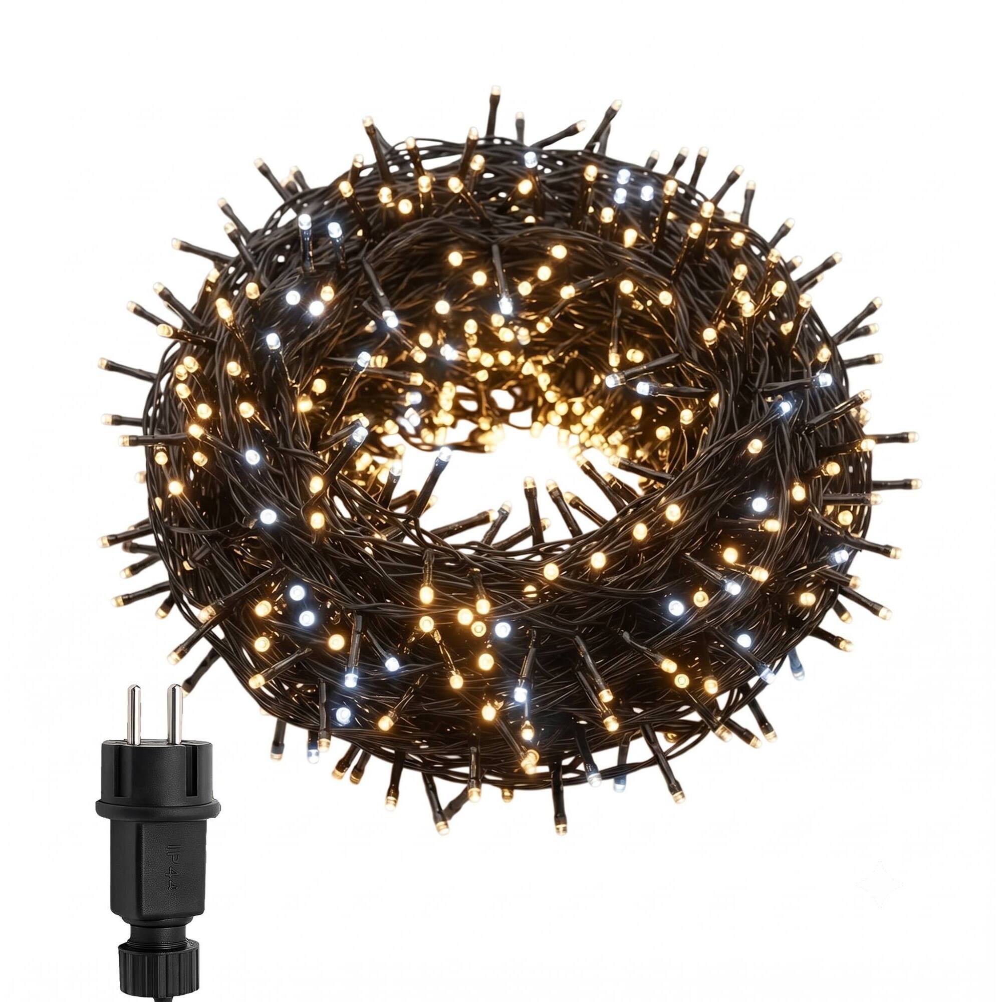 Clúster de luces LED Blanco Cálido con 10% Flash