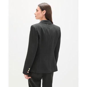 Blazer aderente con tasche a patta