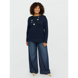 Fiorella Rubino - Wide leg in TENCEL™ - Blu