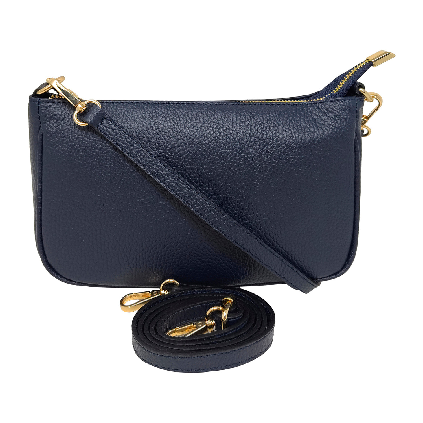 Borsetta a Tracolla Clutch in Vera Pelle Made in Italy