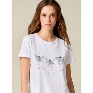 Oltre - T-shirt Winx con cristalli - Bianco